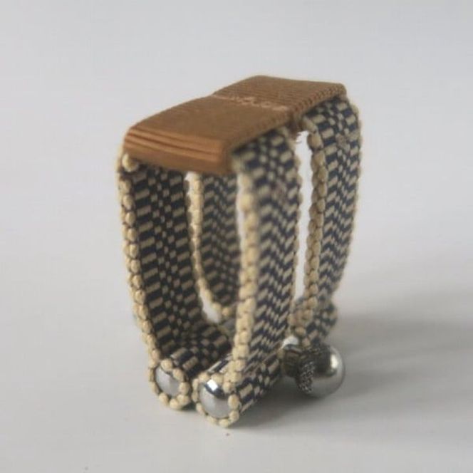 リガチャ【SANADA】　テナーサックス用（エボナイトサイズ） ［195S15］ リガチャ SANADA テナーサックス用 エボナイトサイズ 選べる デザイン 市松 茶 緑 緑茶 テナーサックス マウスピース チタンリング 音質向上 音質改善 耐久性 着せ替え可能 洗濯可能 洗える 紐 楽器アクセサリー 楽器パーツ 愛知県 小牧市 送料無料