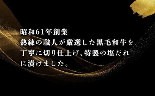 黒毛和牛カッパ（肉ホルモン） 特製塩だれ漬け 500g × 2パック 