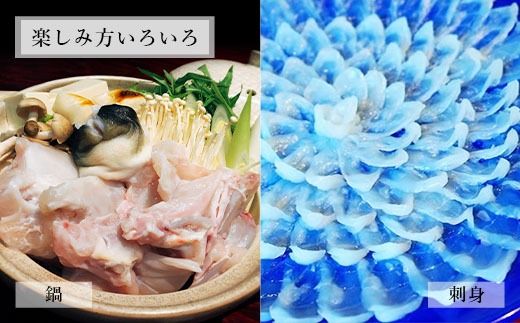国産養殖！とらふぐ簡単調理で味わえるセット 吉宝ふぐ 1.3kg ふぐ 河豚 フグ とらふぐ トラフグ 簡単調理 刺身 鍋 から揚げ ひれ酒 出汁 3～4人前 熊本県 上天草市 【2025年10月下旬から2026年4月上旬発送開始】