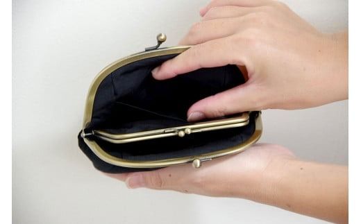 親子がま口財布 （黒） ファッション 雑貨 がま口 財布 小物入れ