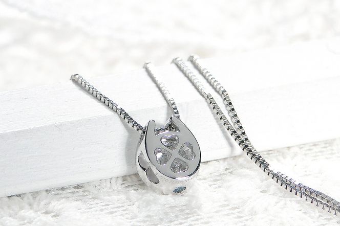 Pt900 【0.30ct】 馬蹄モチーフ　Hカラー　ダイヤモンドネックレス CSN00191-pt SWAV044