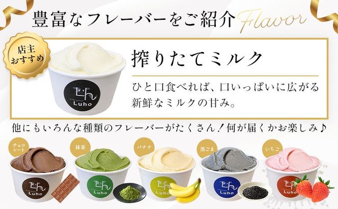 アイス スイーツ ジェラート 酪農家本気のジェラート 8個 または 12個 《30日以内に出荷予定(土日祝除く)》岡山県 笠岡市 ミルク チョコレート チョコ いちご 抹茶 バナナ 黒ごま---F-45---