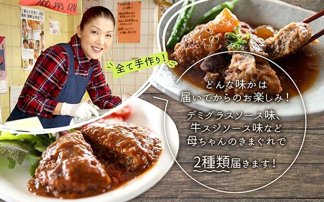 きまぐれ母ちゃんの国産牛と三味豚ハンバーグ 10個 2種類 手作り ブランド豚 国産 お惣菜 おかず お弁当 お手軽 簡単調理 温めるだけ 湯煎 冷凍