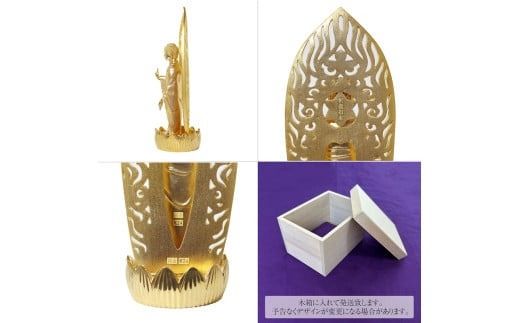 純金　K24（24金）　釈迦如来像　蓮台座　BQ-150