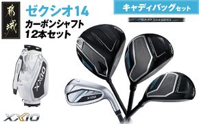 ゼクシオ 14 カーボンシャフト 12本セット キャディバッグ付 ≪2025年モデル≫ _IR-C701 _（都城市） ドライバー フェアウェイウッド ユーティリティ アイアン ダンロップ XXIO メンズ レディス 女性用 ゴルフ用品 ゴルフクラブ ギア クラブセット フルセット ふるさと納税 ゴルフ 宮崎県 都城市