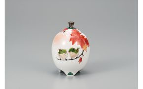 3.5号香炉　紅葉に鳥　中村陶志人 民芸品 工芸品 雑貨 日用品 インテリア 香り 小物 172111_CY3095