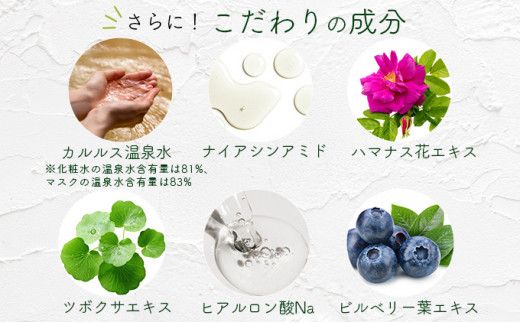 ＨＯＢＯ温泉導入化粧水  200ml・ＨＯＢＯ入浴用＆サウナ用シートマスク各5枚セット