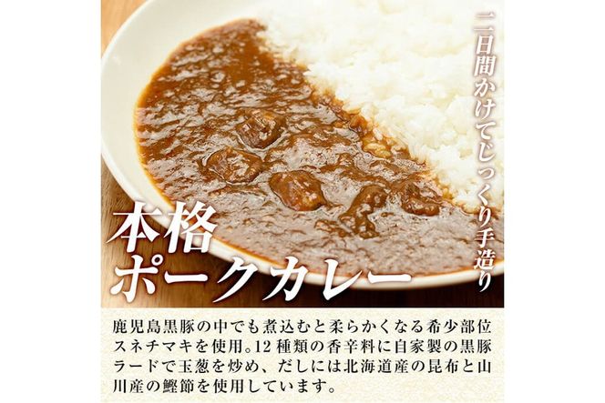 a443 鹿児島黒豚無添加総菜セット(4種)無添加にこだわるカレーや冷凍ハンバーグ、なんこつ醤油煮が楽しめる簡単おかず詰め合わせ【鹿児島ますや】