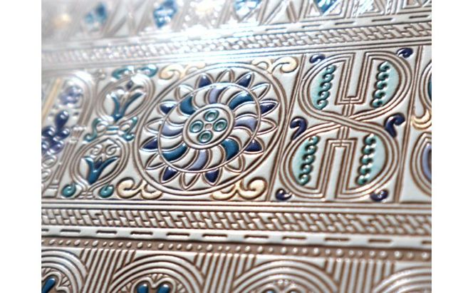 【文庫屋大関】パーソナルホルダー　アポロン＜ブルー＞【皮革工芸品】 民芸品 雑貨 日用品 文房具 革小物 牛革 ファイル ケース 