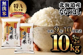 《R9年産先行予約》特A 北海道滝川産 ななつぼし無洗米 10kg お米マイスター 新米 単一米 産地限定米 ブランド米 北海道産 白米 精米 米 こめ コメ お米 ご飯 ごはん おにぎり 生活応援 道産 むせんまい 限定 贈答 お試し