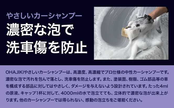 車用品 OHAJIKI やさしいカーシャンプー 株式会社トーレストジャパン《30日以内に出荷予定(土日祝除く)》 熊本県 大津町 車 自動車用 シャンプー 洗車 コーティング 車 業務用 中性 メンテナンスシャンプー---so_tltysc_30d_25_9000---