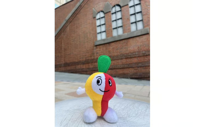 かわさきミュートン　ボールチェーン付きぬいぐるみ
