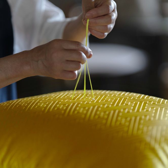 祝寿ざぶとん 座布団 ざぶとん 55cm×59cm 国産 お祝い 贈答 プレゼント 紗綾形 山吹色《45日以内に出荷予定(土日祝除く)》---A-231a_yamabuki---