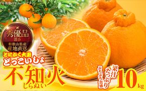 MK1012_不知火 (しらぬい) とにかく大玉 どっこいしょ 箱込 10kg (内容量約 9.2kg) 秀品 優品 混合