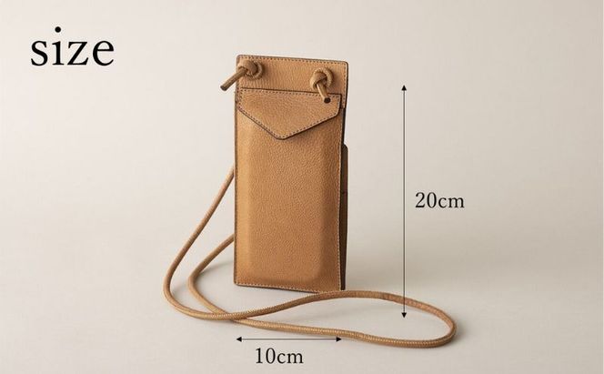 バッグ ENVELOPE New 野生鹿革 スマートフォン ミニショルダーバッグ スマホショルダー スマホ ケース ポーチ 携帯 カード ウォレット アクセサリー 首掛け 斜めがけ 革 鹿革 革製品 ファッション 小物 