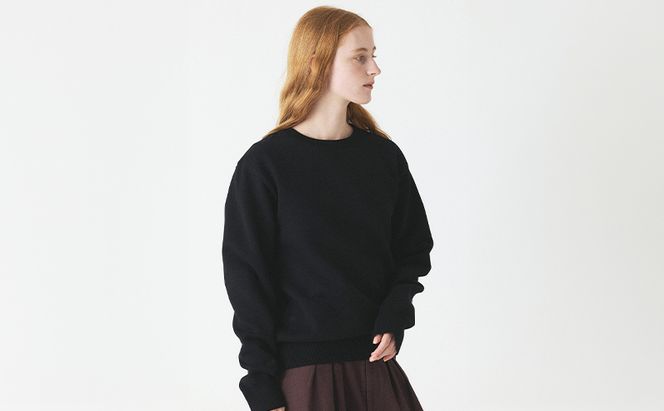 ニット アンユースレス プレーン クルーネックスニット 服 洋服 ファッション ビジネス カジュアル  耐久性 上品 コーマ糸 無撚糸コットン 洗濯可能 墨田区 東京都