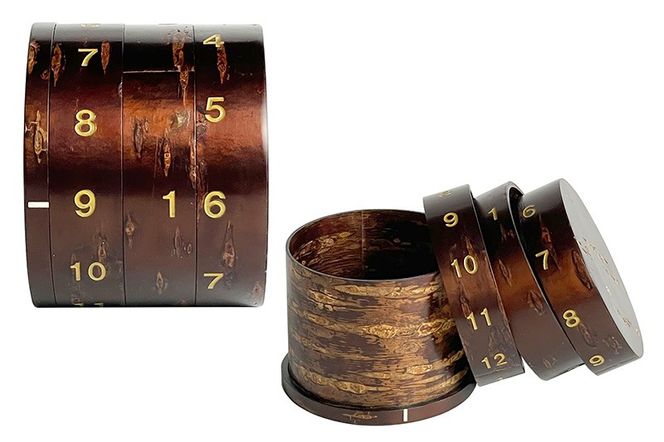 角館樺細工《冨岡商店》秋田大学×伝統工芸品 万年カレンダー【遙か】|02_kdk-572401