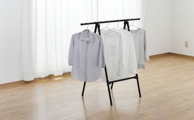 物干し 室内 布団 ふとん干し FSA-70SR ブラック アイリスオーヤマ 洗濯 伸縮室内物干し 伸縮物干し 折りたたみ 洗濯干し 物干しスタンド スリム コンパクト 軽量 ふとん干しスタンドタイプ 