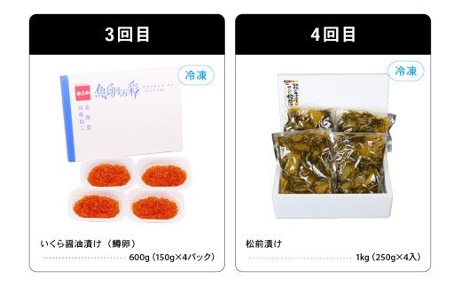 【毎月定期便】やまか 魚卵づくし便 全6回 R001-040