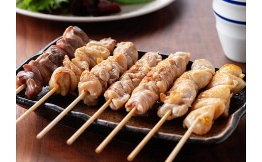 【３ヶ月定期便】 宮崎県産 若鶏 やきとり 人気部位 串焼き 42本（各7本×6袋） [D07804t3]