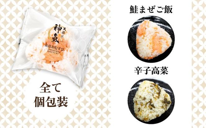 【玄米】冷凍 おむすび 10個（10種×各1個）  セット 糸島市 / 糸島おむすび 神氣 [ANL003] おにぎり 冷凍 おむすび 冷凍食品 玄米 ごはん ご飯 個包装 小分け お弁当