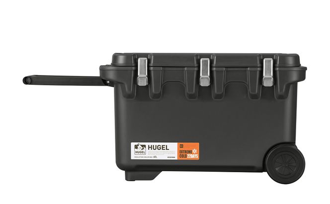 クーラーボックス 大型 60L 真空断熱 HUGEL チャコールグレー キャスター付き アイリスオーヤマ 高保冷 保冷 真空 長時間 大容量 保冷ボックス アイスボックス 保冷コンテナ 保冷バッグ アウトドア キャンプ BBQ VITC-60 アイリス 宮城県 大河原町