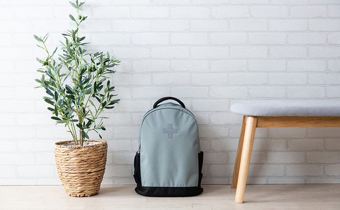 防災グッズ 1人用 防災セット 33点 BRS-33 グレー アイリスオーヤマ 防災リュック 防災バッグ 携帯トイレ ウォータータンク 一人用 防災 地震 災害対策 準備 必需品 災害 避難 備蓄 大雨 停電 