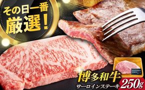 【厳選部位使用！】博多和牛 A4以上 サーロイン ステーキ 250g×1枚《築上町》【株式会社MEAT PLUS】 [ABBP006]