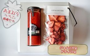 ジャム ドライフルーツ セット あまおうジャム 230g＋あまおうドライ 20g 加工食品 イチゴジャム ストロベリージャム ドライいちご 特別栽培 