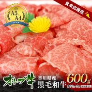 「期間限定」香川県産黒毛和牛オリーブ牛「切り落とし600g(300g×2p)」牛肉 肉 お肉 和牛 香川 香川県 東かがわ市