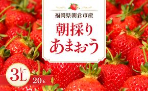 いちご 朝倉市産 あまおう L～3L 20玉 イチゴ 苺 果物 デザート ※配送不可：離島