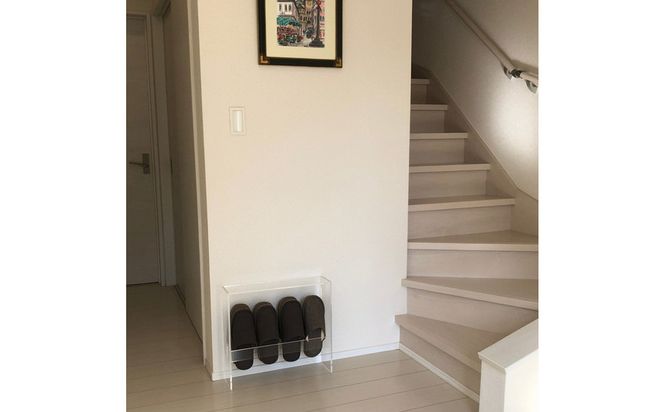 スリッパラック アクリル製 4足収納 1台 川崎市自社工場一貫生産品 141305_MH14