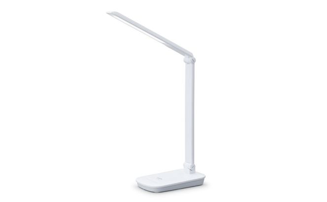 LEDデスクライトQi充電シリーズ 平置きタイプ 調光 LDL-QFD-W ホワイト デスクライト LED 調光 ワイヤレス充電 おしゃれ アイリスオーヤマ コンパクト 折りたたみ式 Qi充電 勉強 テレワーク