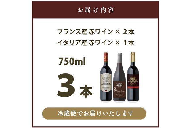 【B-215】W201 赤ぶどう3品種 3本セット