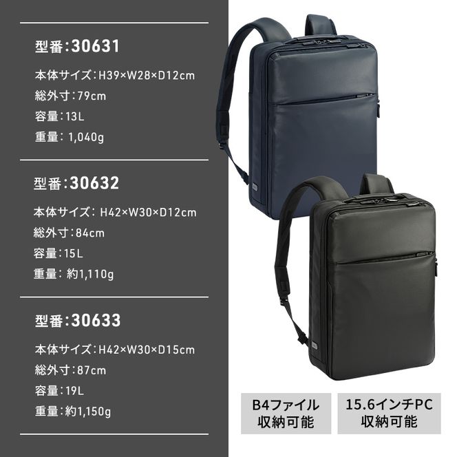 ace. GENE ガジェタブル DP3 3063203 ネイビー ビジネス バッグ 出張 ノートPC かばん 通勤 収納力 PC 15L エース 日本製 国産 北海道 赤平市