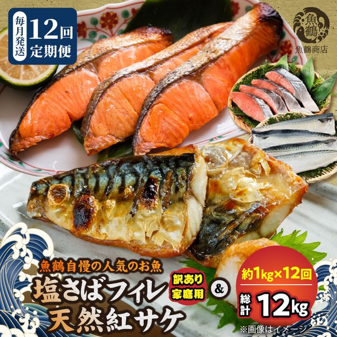 G60-T88_魚鶴自慢の人気のお魚全12回定期便