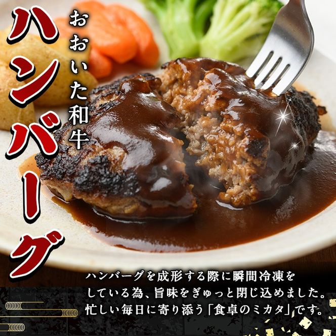 おおいた和牛 生 ハンバーグ (計1.6kg・160g×10個) 牛肉 肉 生ハンバーグ 惣菜 おかず 黒毛和牛 和牛 ブランド牛 冷凍【HE08】【(株)吉野】