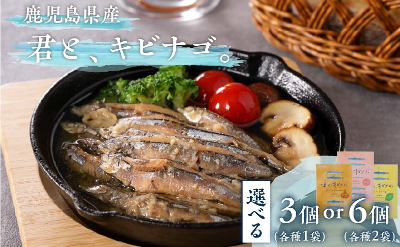 [選べる] 君とキビナゴ 鹿児島県産 きびなごのオリーブオイル仕立て 3個 or 6個 セット