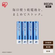 アルカリ乾電池 単4形 80本（4本パック×20個セット） BIGCAPA basic LR03Bb/4P×20