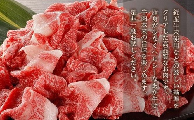 あか牛 赤身 牛肉 和牛 牛切り落とし 切り落とし 1kg 熊本県産 GI認証取得 くまもと 赤牛 熊本 肥後 配送不可:離島 牛肉炒め物 お肉 