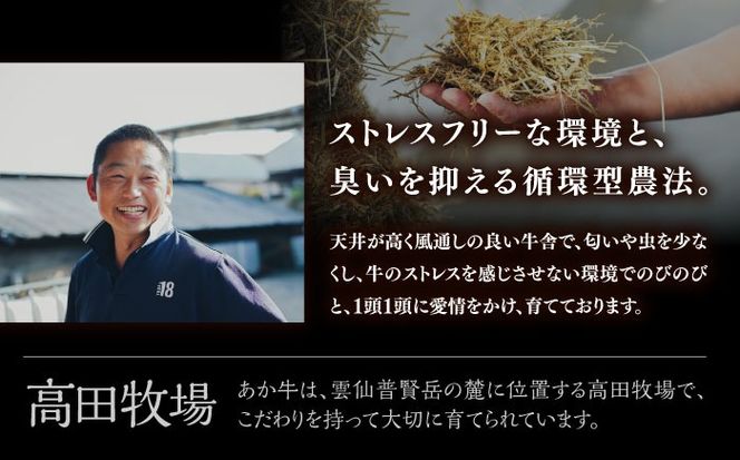 【希少】雲仙 あか牛 焼肉用 500g / 国産 長崎和牛 牛 牛肉 冷凍 / 南島原市 / 株式会社高田牧場[SGQ007]