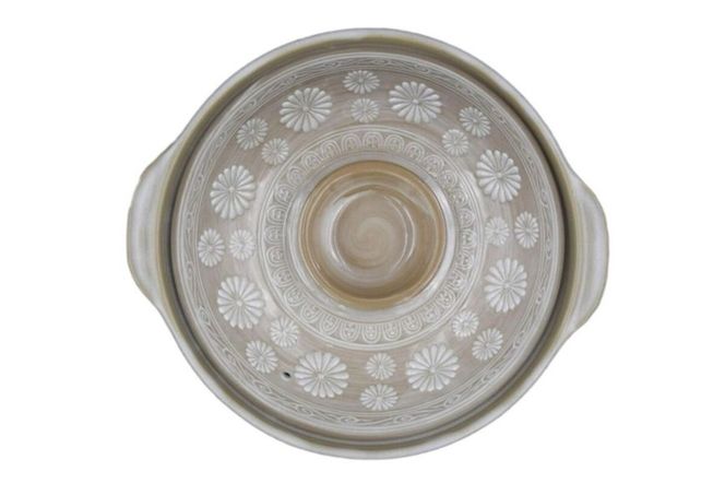 【萬古焼（ばんこやき）】三島土鍋7号 セラミックコーティング加工 内山製陶所 【土鍋 2人用 セラミック 直火用 電子レンジ対応 お手入れ簡単 食洗器対応 三重県 三重 四日市市 四日市 四日市市ふるさと納税 四日市ふるさと納税】