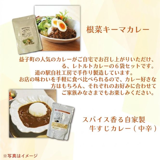 益子のレトルトカレー　食べ比べ6種アソート｜栃木県益子町ふるさと納税カレーレトルトカレーご当地カレー詰め合わせセット（AA024）