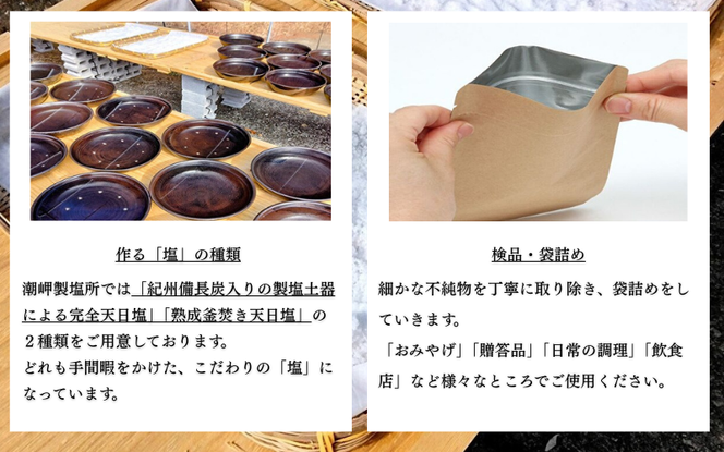 完全天日塩 「極」 100g -元漁師が作る塩 極上の塩を本州最南端から全国へ- / 塩 調味料 古座川町【sio001】 