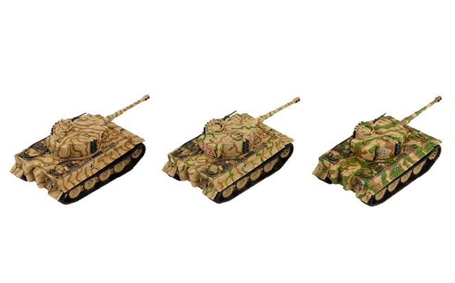 【SGK19】 1/144 ドイツ陸軍 ティーガーI戦車 後期生産型 【kw0168-0036】