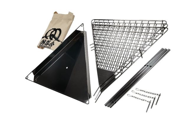 星の光芒、熾火（おきび）の紅炎。心やすらぐ夜の演出に。薄暮舎の熾火台－磨き－【ハイグレードモデル】サイトウ工研