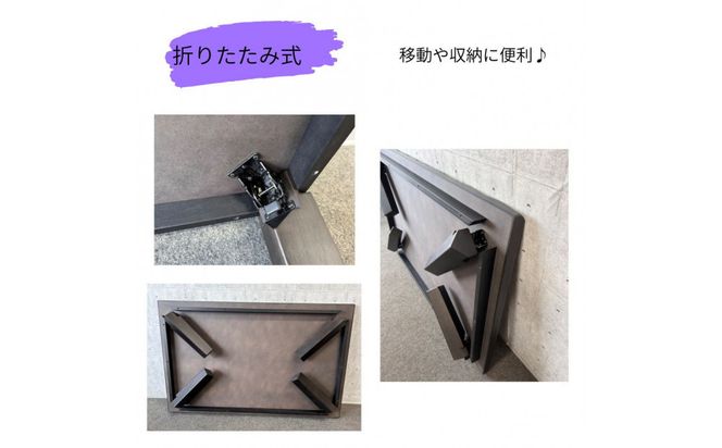 リビングテーブル　清里　120サイズ  ダークブラウン 372013_DX024