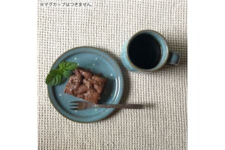 【 青磁 シリーズ 】 水玉 五寸皿 5枚 セット糸島市 / うつわと手仕事の店 研　器 陶器 食器 手作り クラフト [ARD024] 器 陶器 食器 手作り 皿 おしゃれ 青磁 ブルー 小皿 取り分け皿 うつわ