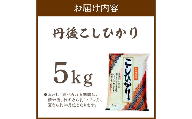 令和8年産　丹後こしひかり 5kg 1等米　	MU00095