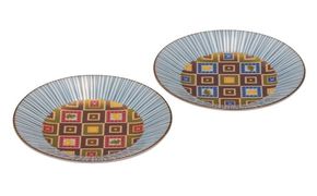 九谷焼　 5.2号ペア皿　石畳　a01 食器 キッチン雑貨 キッチンアイテム 雑貨 お皿 食卓 テーブルコーディネート 盛り付け 